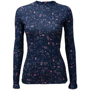 Γυναικείο θερμικό t-shirt nanosilver® Bloom σκούρο μπλε