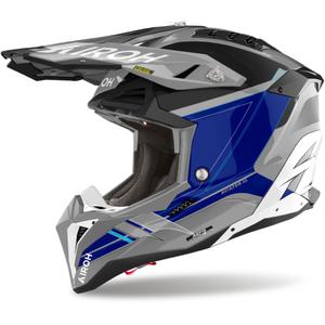 Κράνος Motocross Airoh Aviator 3 Saber γυαλιστερό μπλε