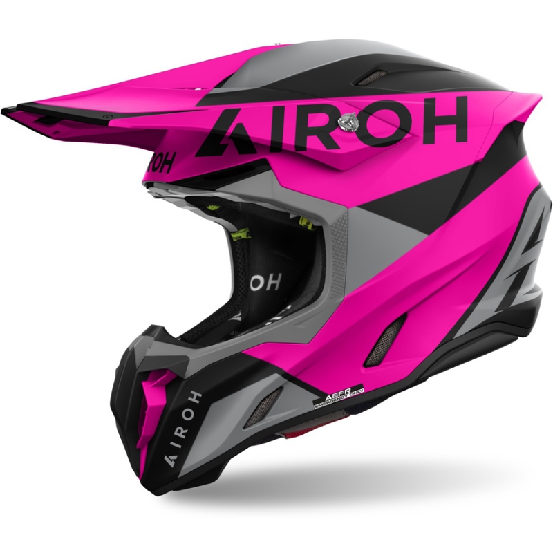 Κράνος Motocross Airoh Twist 3 King ροζ ματ