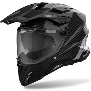 Μαύρο κράνος Airoh Commander 2 Carbon Enduro