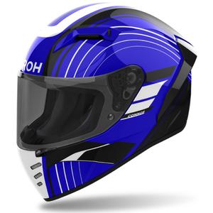 Ενσωματωμένο κράνος μοτοσικλέτας Airoh CONNOR Achieve γυαλιστερό μπλε