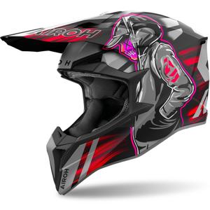 Κράνος Motocross Airoh Wraaap Cyber 2024 ματ κόκκινο