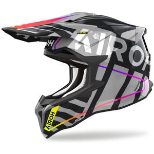 Κράνος Motocross Airoh Strycker Brave 2024 γυαλιστερό γκρι προσφορά