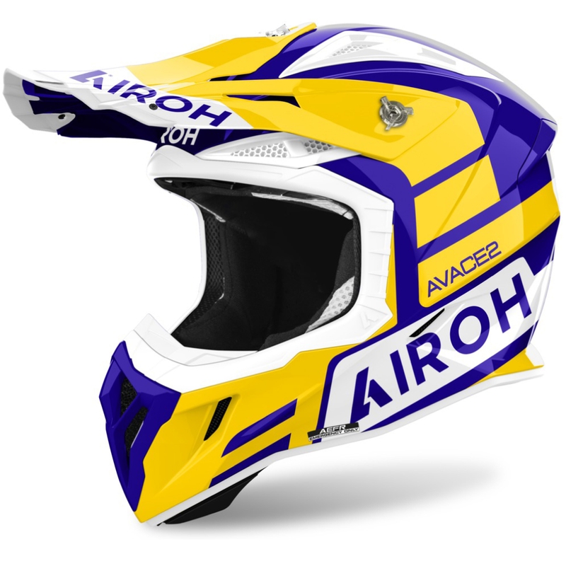 Κράνος Airoh Aviator Ace 2 Sake Motocross Γυαλιστερό Κίτρινο