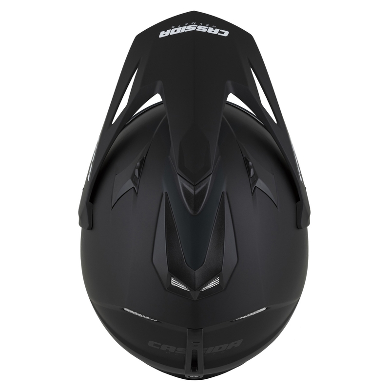 Enduro κράνος Cassida Tour 2.0 Dual ματ μαύρο-γκρι με μαύρο ματ γείσο