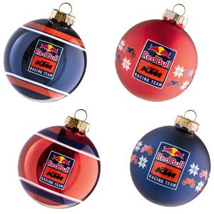 Red Bull KTM Διακοσμητικό σετ χριστουγεννιάτικες φιάλες μπλε-πορτοκαλί