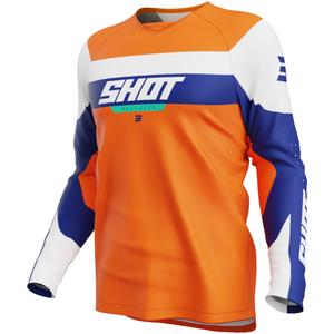 Παιδική φανέλα motocross Shot Draw League πορτοκαλί