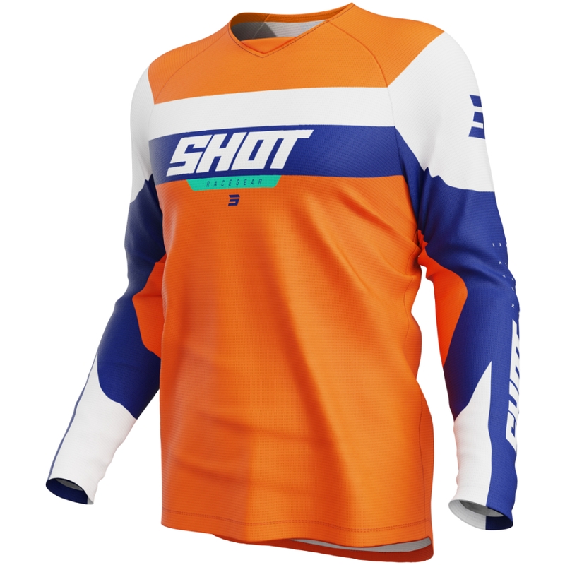 Παιδική φανέλα motocross Shot Draw League πορτοκαλί