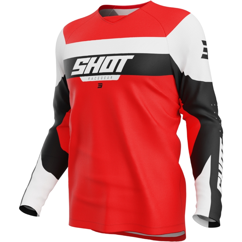 Παιδική φανέλα motocross Shot Draw League κόκκινο