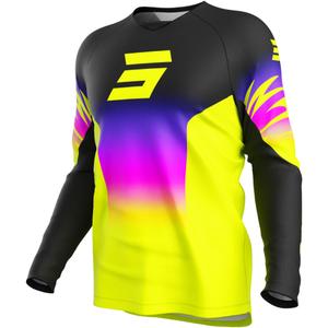 Παιδική φανέλα motocross Shot Draw X-Trem fluo κίτρινο