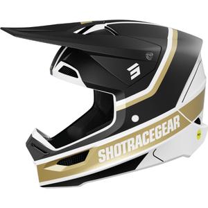 Κράνος Motocross Shot Race Mythic ματ μαύρο-χρυσό