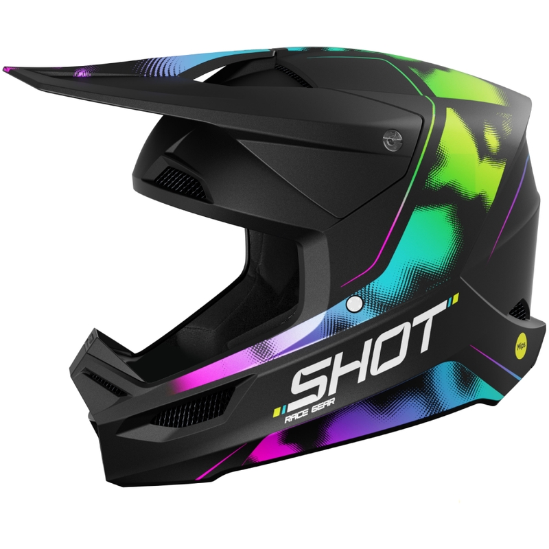 Κράνος Motocross Shot Race Nitro μαύρο ματ