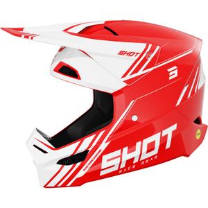Κράνος Motocross Shot Race Sprint κόκκινο