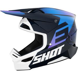 Κράνος Motocross Shot Furious Apex μπλε