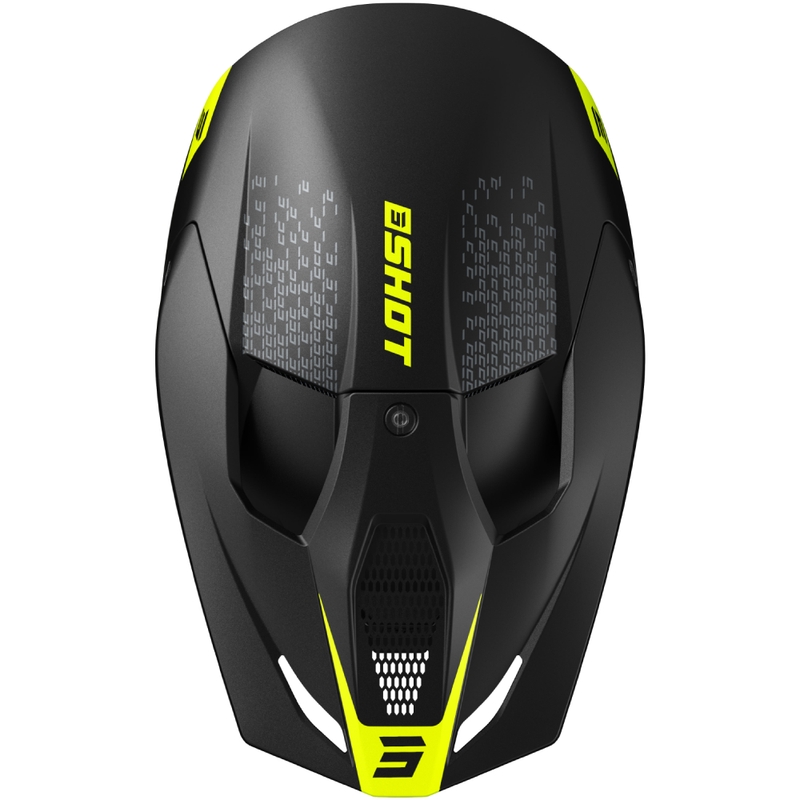 Κράνος Motocross Shot Furious Draw fluo κίτρινο