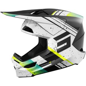Κράνος Motocross Shot Furious Mirage μπλε-κίτρινο φλούο