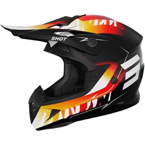 Παιδικό κράνος motocross Shot Pulse X-Trem πορτοκαλί-κόκκινο