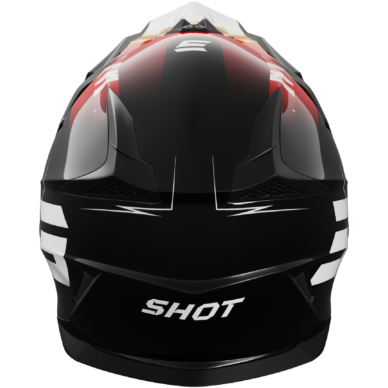 Παιδικό κράνος motocross Shot Pulse X-Trem πορτοκαλί-κόκκινο