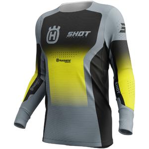 Motocross φανέλα Shot Aerolite HVA μαύρο-γκρι