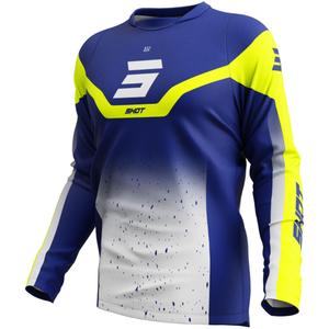 Motocross φανέλα Shot Devo Blast μπλε