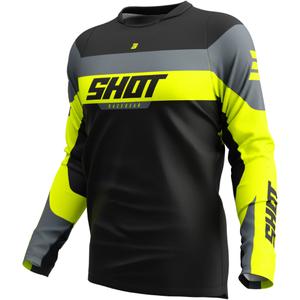 Motocross φανέλα Shot Devo League fluo κίτρινο