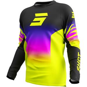 Motocross φανέλα Shot Devo X-Trem fluo κίτρινο