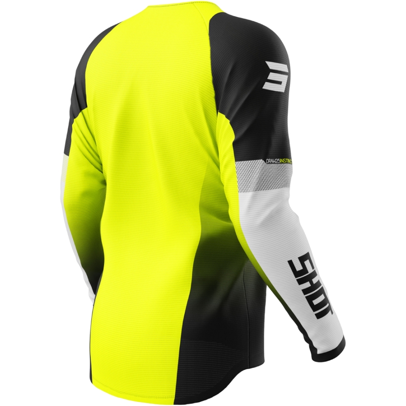 Motocross φανέλα Shot Draw Instinct fluo κίτρινο
