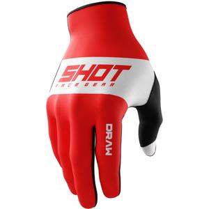 Γάντια Motocross Shot Draw Sky red