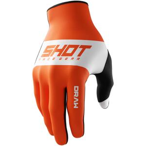 Γάντια Motocross Shot Draw Sky πορτοκαλί