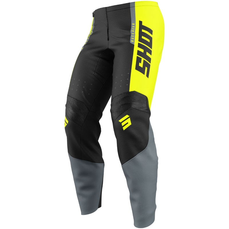 Παιδικό παντελόνι motocross Shot Draw League fluo κίτρινο