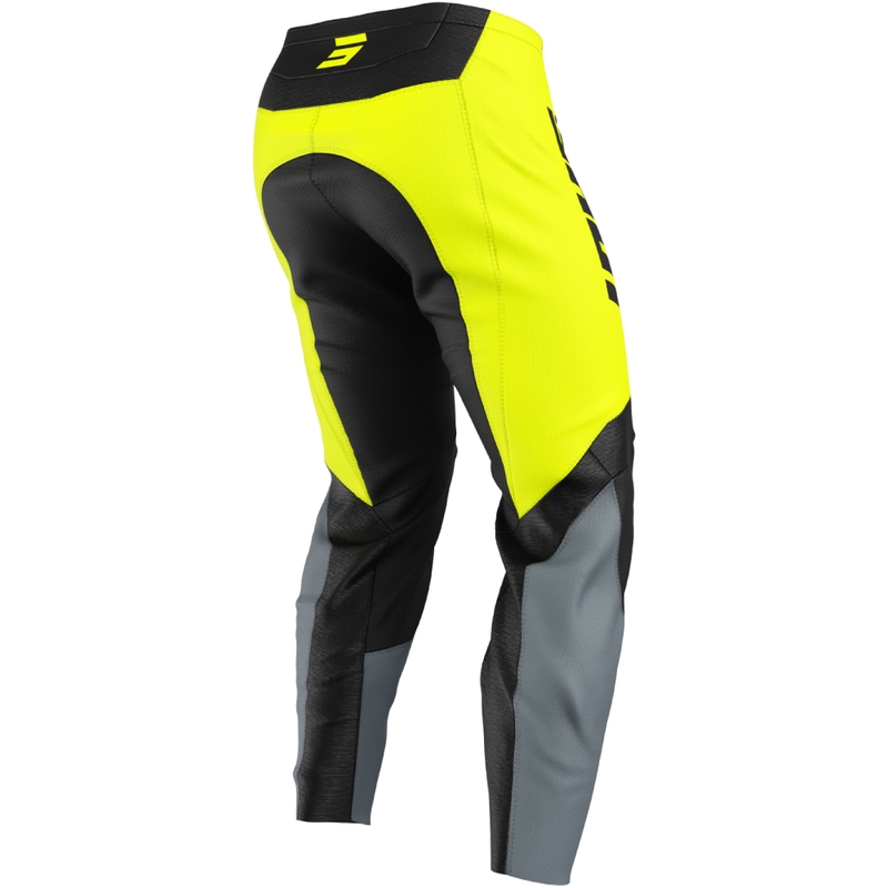 Παιδικό παντελόνι motocross Shot Draw League fluo κίτρινο