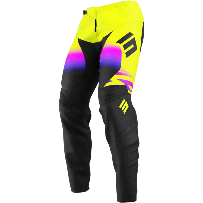 Παιδικό παντελόνι motocross Shot Draw X-Trem fluo κίτρινο