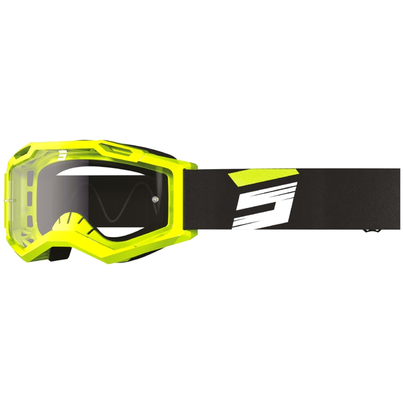 Γυαλιά μοτοκρός Shot Assault 2.0 Claw fluo κίτρινο με διαφανές πλεξιγκλάς