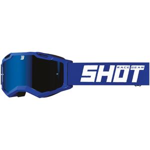 Γυαλιά μοτοκρός Shot Assault 2.0 Στερεό μπλε με πλεξιούχο ιρίδιο