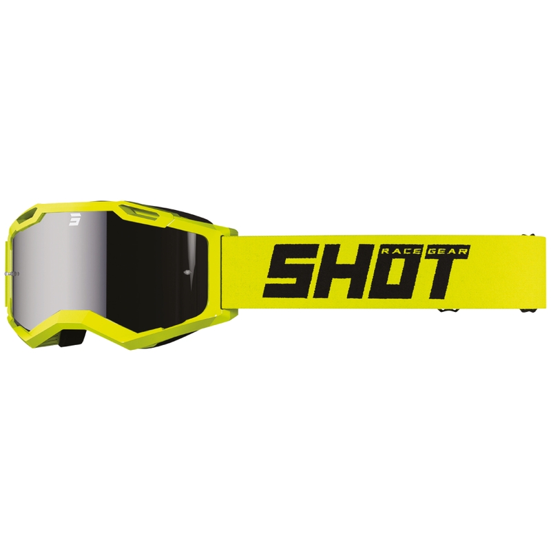 Γυαλιά μοτοκρός Shot Assault 2.0 Solid fluo κίτρινο με φακό ιριδίου