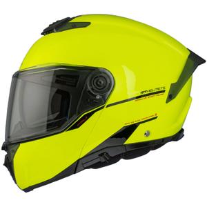 MT ATOM 2 SV SOLID A3 fluo κίτρινο γυαλιστερό κράνος μοτοσικλέτας