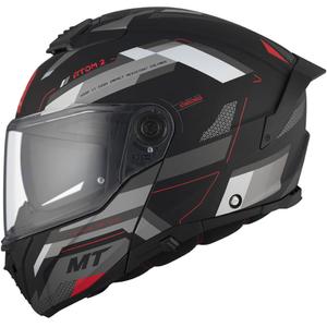 MT ATOM 2 SV BAST D5 κράνος μοτοσικλέτας ματ μαύρο-γκρι-λευκό
