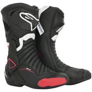 Alpinestars S-MX 6 μαύρες και κόκκινες μπότες μοτοσικλέτας