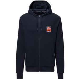 KTM Logo Zip Hoodie μπλε-πορτοκαλί
