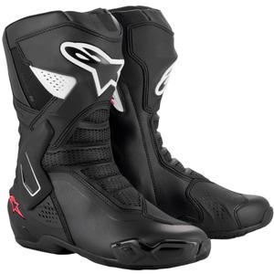 Alpinestars Γυναικείες μπότες μοτοσικλέτας Stella SMX-6 3 σε μαύρο, λευκό και ροζ χρώμα