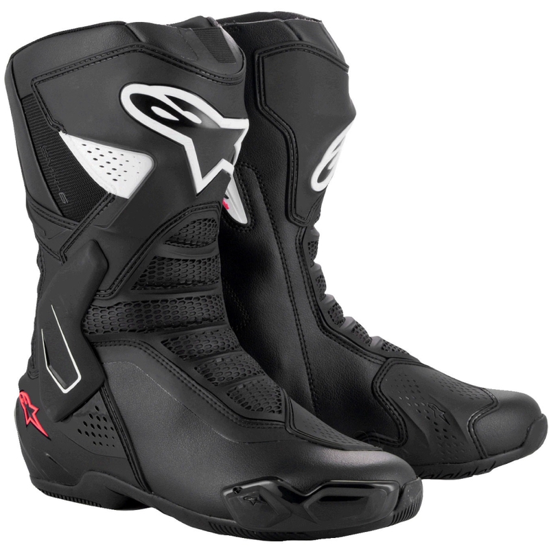 Alpinestars Γυναικείες μπότες μοτοσικλέτας Stella SMX-6 3 σε μαύρο, λευκό και ροζ χρώμα