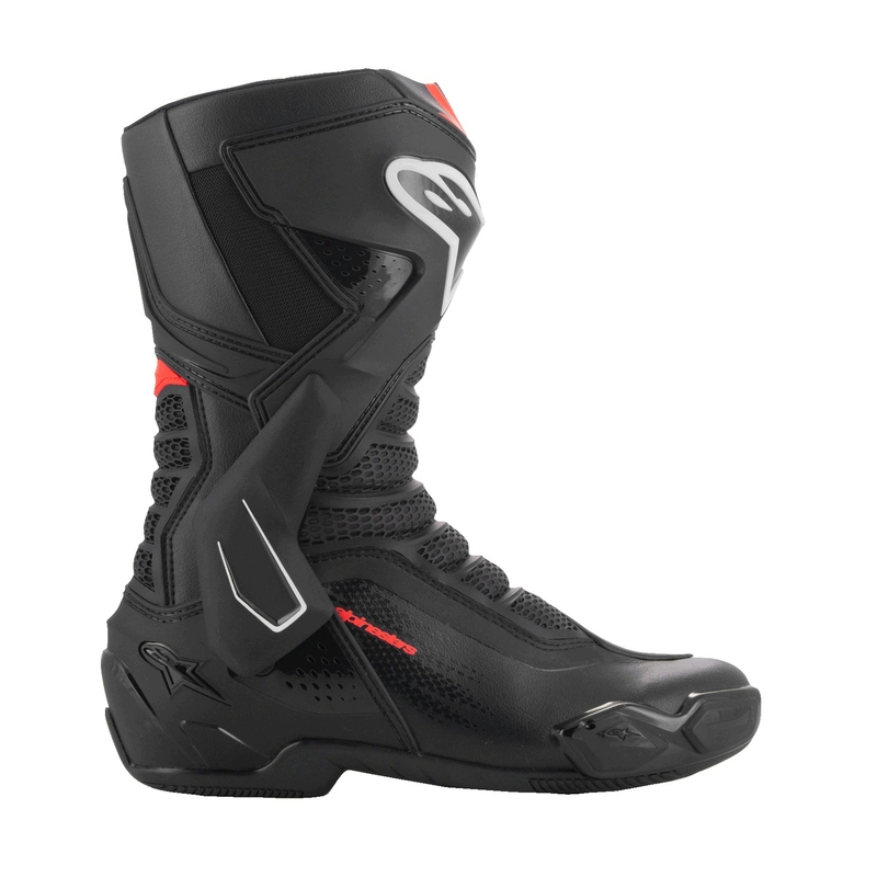 Alpinestars SMX-6 3 μαύρες-φλούο κόκκινες μπότες μοτοσικλέτας