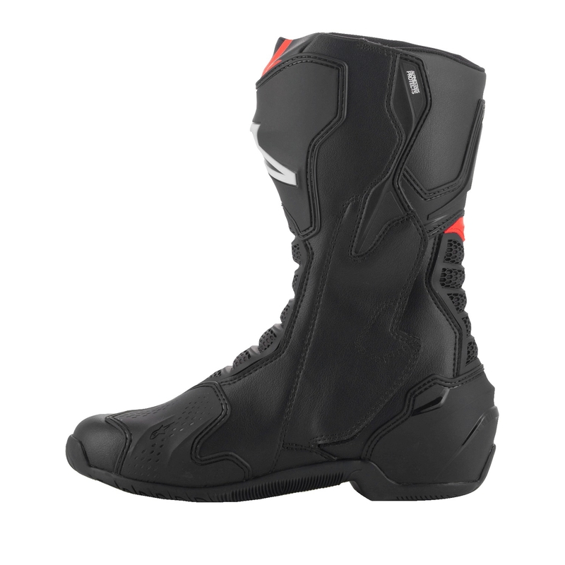 Alpinestars SMX-6 3 μαύρες-φλούο κόκκινες μπότες μοτοσικλέτας