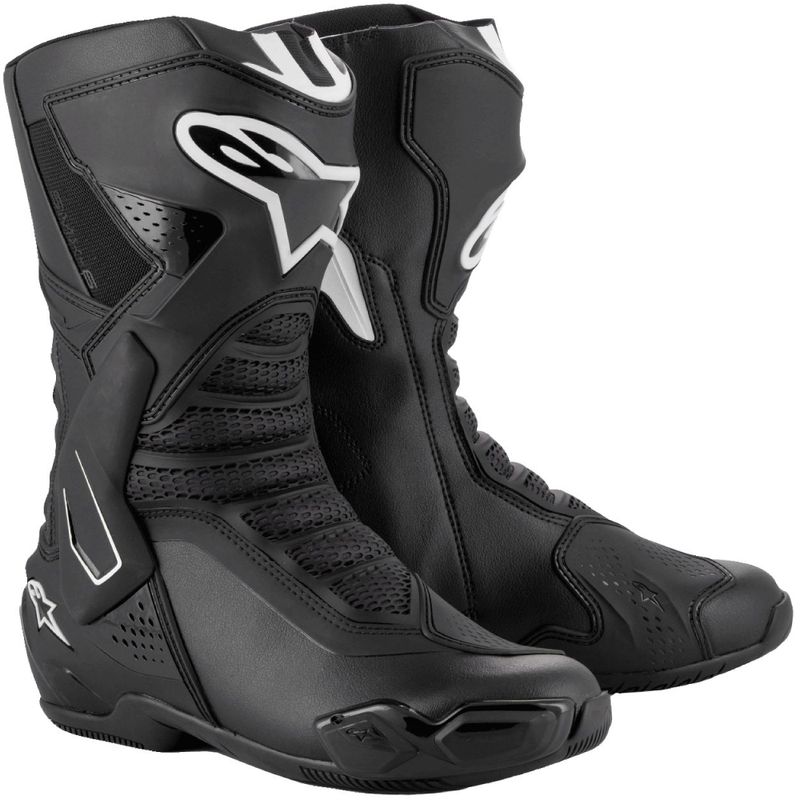 Alpinestars SMX-6 3 μαύρες και λευκές μπότες μοτοσικλέτας