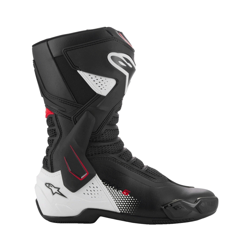 Alpinestars SMX-6 3 μαύρες-λευκές-κόκκινες μπότες μοτοσικλέτας