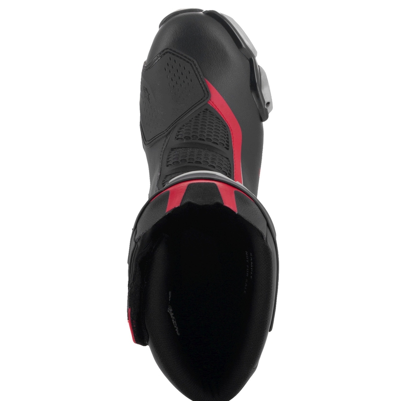 Alpinestars SMX-6 3 μαύρο-ασημί-κόκκινες μπότες μοτοσικλέτας