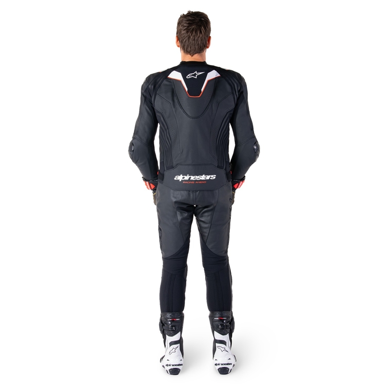 Alpinestars Missile 3 Ignition Μαύρο και λευκό δερμάτινο μπουφάν μοτοσικλέτας
