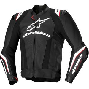 Alpinestars Missile 3 Ignition Μαύρο και λευκό δερμάτινο μπουφάν μοτοσικλέτας