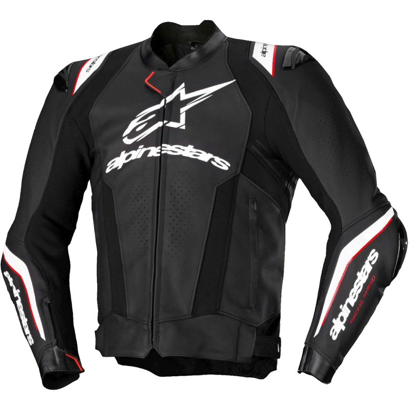 Alpinestars Missile 3 Ignition Μαύρο και λευκό δερμάτινο μπουφάν μοτοσικλέτας