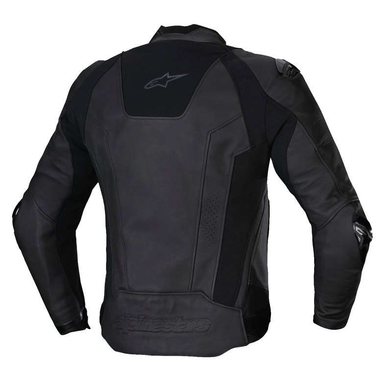 Alpinestars Missile 3 Μαύρο δερμάτινο μπουφάν μοτοσικλέτας